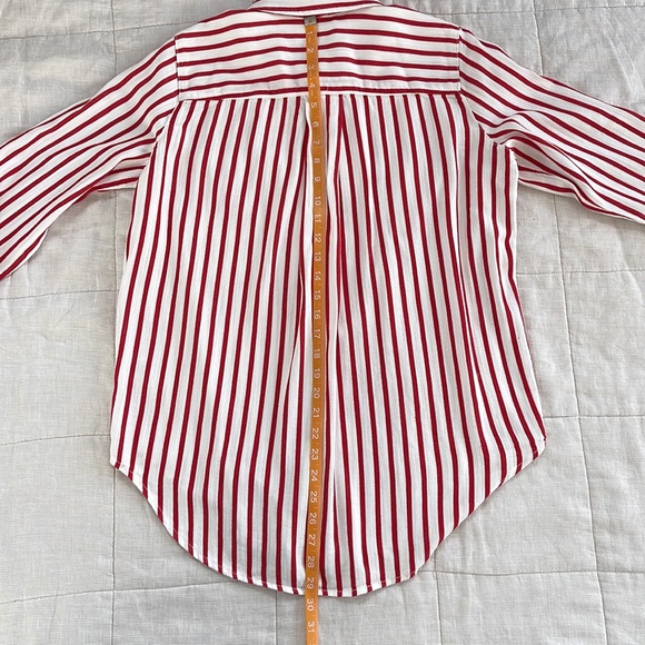 🎪 [Liz Claiborne] Striped Button-down Shirt size M - Picture 11 of 12